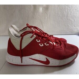 Nike PG 3 TB Paul George Men's Shoes Sz 13 University Red White